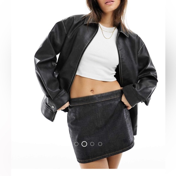 Top Shop Oversized Bomber Jacket - Picture 9 of 9